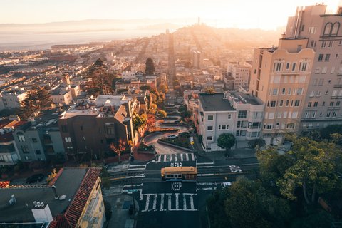 USA Reise - Lombard Street in San Francisco 