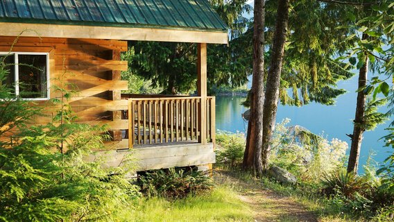 Kanada Reise - Ausblick im Klahoose Wilderness Resort