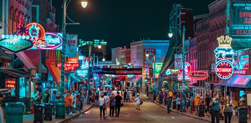 Beale Street, Memphis, USA