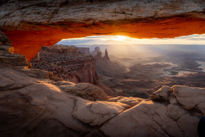 USA Reise - Mesa Arch Trail in Moab