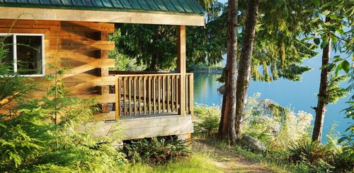 Kanada Reise - Ausblick im Klahoose Wilderness Resort