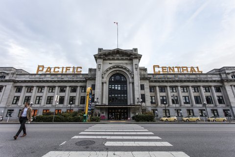 Kanada Bahnreise - Pacific Central Station