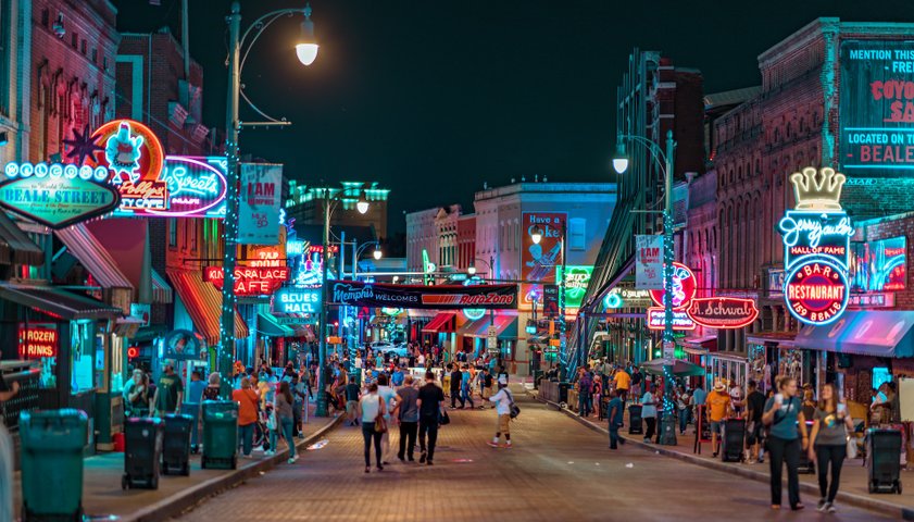 Beale Street, Memphis, USA