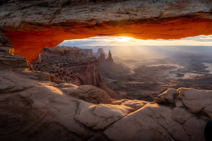 USA Reise - Mesa Arch Trail in Moab